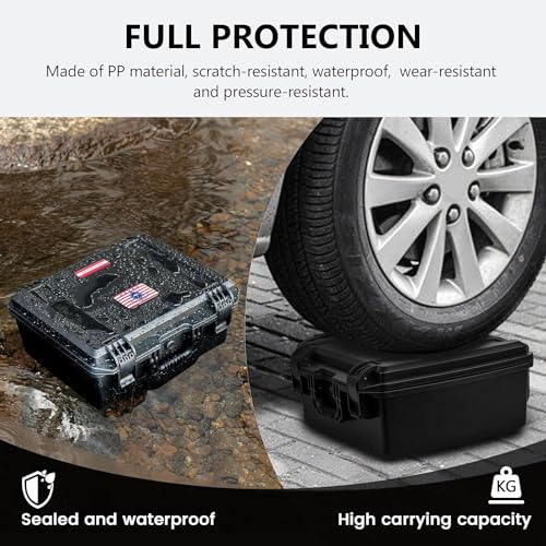 Kinghardcase Shockproof Waterproof 5 Pistol Gun Case