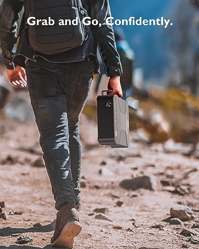Portable Biometric Gun Safe with Built-in Handle