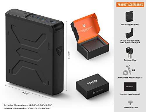 Biometric Handgun Safe with Quick Access Door