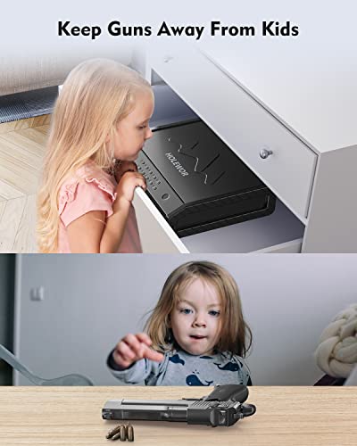Biometric Pistol Gun Safe with LCD Display