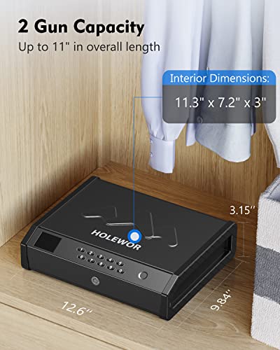 Biometric Pistol Gun Safe with LCD Display