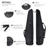 AUMTISC Soft Black Rifle Case with Strap 44