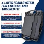 Lockable Pistol Case - TSA Approved, 12.3" x 10.5