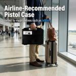 Lockable Pistol Case - TSA Approved, 12.3" x 10.5