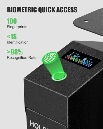 HolеWоR Biometric Pistol Safe for Quick Access