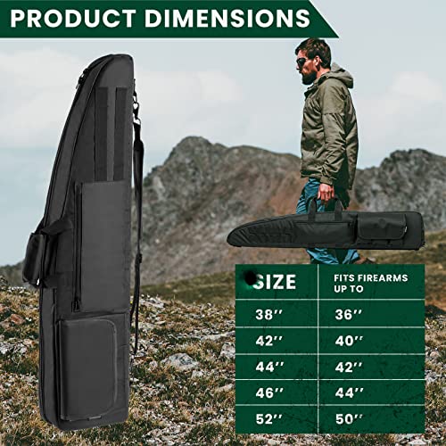 HUNTSEN Padded Soft Double Shotgun Rifle Case