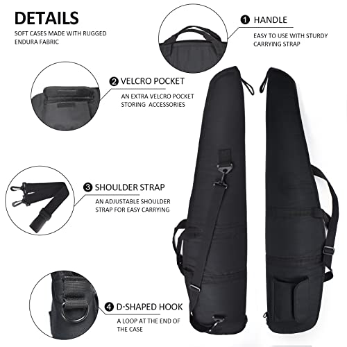 AUMTISC Soft Black Rifle Case with Strap 44
