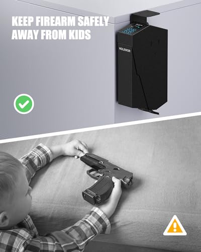 Quick Access Bedside Pistol Safe for Handguns