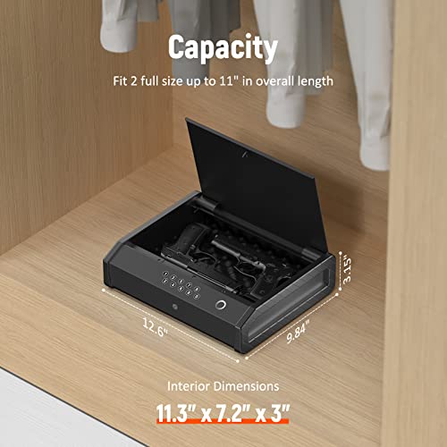 Biometric Pistol Safe for Home and Car