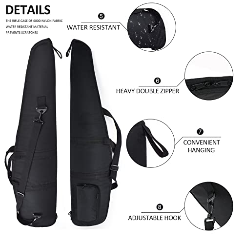 AUMTISC Padded Soft Rifle Case Bag, Black 44