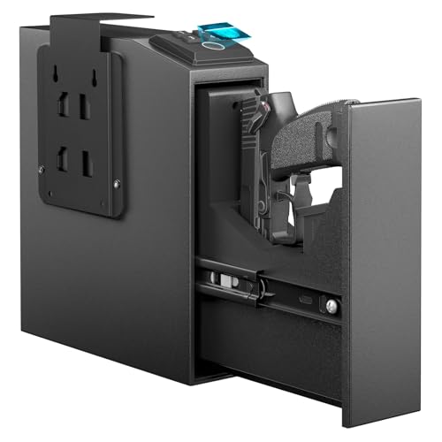 Biometric Handgun Safe with Fingerprint, PIN, Keyhole
