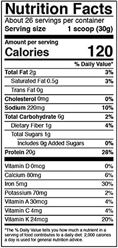 Vega Protein and Greens Vanilla (25 Servings, 26.8 Ounce) - Vegan Plant Based Protein Powder Shake, Gluten Free, Non Dairy, Non Soy, Non GMO