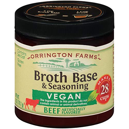Orrington Farms Flavored Broth Base and Seasoning, Vegan Beef, 6 Ounce