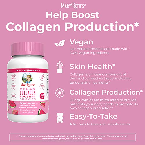 Collagen Boosting | Collagen Boosting Gummies | Skincare Supplement | Collagen Boost Supplements | Supplement for Hair Skin & Nails | Joint Support | Vegan | Non-GMO | Gluten Free | 90 Servings…