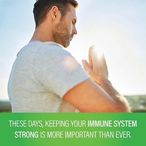 Daily Immune System Defense Supplement - with Elderberry, Vitamin C & Zinc - Supports Immunity & Inflammatory Response - Magnesium, Garlic, Turmeric & Quercetin - Vegan Complex
