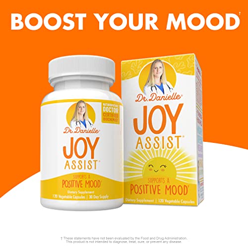Doctor Danielle Joy Assist | 100% Plant-Based Supplement for Boosting Mood | Helps Relax The Mind | Contains 11 Powerful Herbs Non-GMO 60 Capsules
