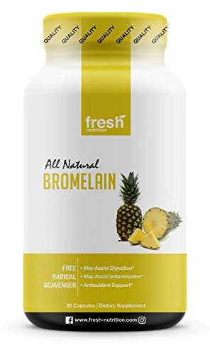 Bromelain – High Strength Bromelain Supplement – Vegan Friendly, Non GMO, Gluten and Soy Free