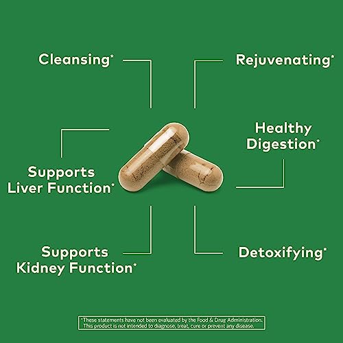 ORGANIC INDIA Liver Kidney Herbal Supplement - Detoxify & Rejuvenate, Supports Healthy Liver & Kidney Function, Vegan, Gluten-Free, Kosher, USDA Certified Organic, Non-GMO