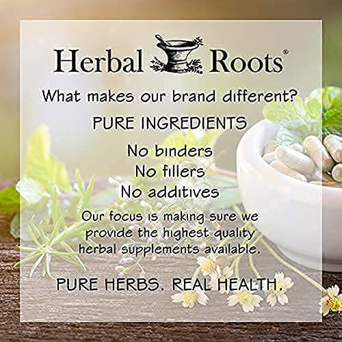 Herbal Roots Organic Whole Bulb Garlic Pills - Potent Extra Strength | 600 mg - 60 Organic Vegan Capsules