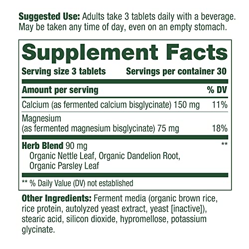 MegaFood Calcium & Magnesium - Essential Mineral Supplement for Bone and Cardiovascular Health Support - for Men and Women - Gluten-Free, Non-GMO, Made Without Dairy - Vegan - 90 Tabs (30 Servings)