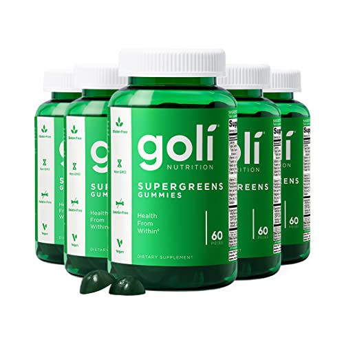 Goli SuperGreen Gummy Vitamin - 300 Count - Essential Vitamins and Minerals - Plant-Based, Vegan, Gluten-Free & Gelatin Free - Health from Within