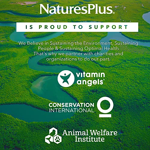 NaturesPlus Source of Life Garden Certified Organic Vitamin C - 500 mg, 60 Vegan Capsules - Whole Food Immune Support Supplement, Antioxidant - Vegetarian, Gluten-Free - 30 Servings
