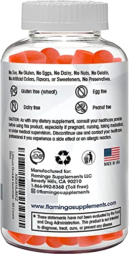 Lithium Orotate Gummies 5mg per Serving - Third Party Tested, Plant Based. Alterative to Lithium Drops or Pills. Trace Mineral for Mood Support- Strawberry Flavored Lithium Supplements- 60 Count