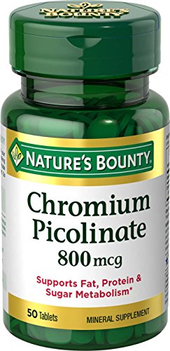 Nature's Bounty Chromium Picolinate 800 Mcg., Tablets, 50-Count