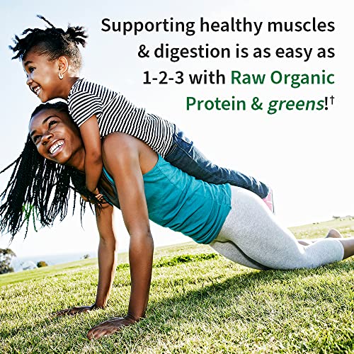 Garden of Life Raw Organic Protein & Greens Chocolate - Vegan Protein Powder for Women and Men, Plant and Pea Protein, Greens & Probiotics - Gluten Free Low Carb Shake Made Without Dairy, 20 Servings