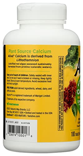 Nature's Way, Calcium Alive Bonus Pack, 180 Tablets