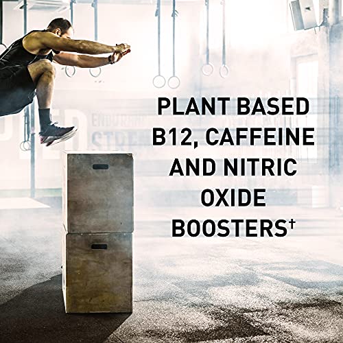 Garden of Life SPORT Organic Plant-Based Energy + Focus Pre Workout Powder Packets, Blackberry Flavor - Clean Preworkout with 85mg Caffeine, Natural NO Booster B12 Vegan Gluten Free Non-GMO 12ct Tray