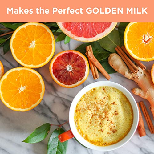 Best Turmeric Golden Milk Organic Turmeric Powder, Cinnamon Ginger & Black Pepper Maximum Absorption, Joint Pain, Gut Health, Sugar-Free, Vegan, Keto (30 Servings)