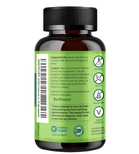 NATURELO Turmeric Curcumin - BioPerine for Better Absorption - Curcuminoids, Black Pepper, Ginger Powder - Plant-Based Joint Support - 120 Vegan Capsules
