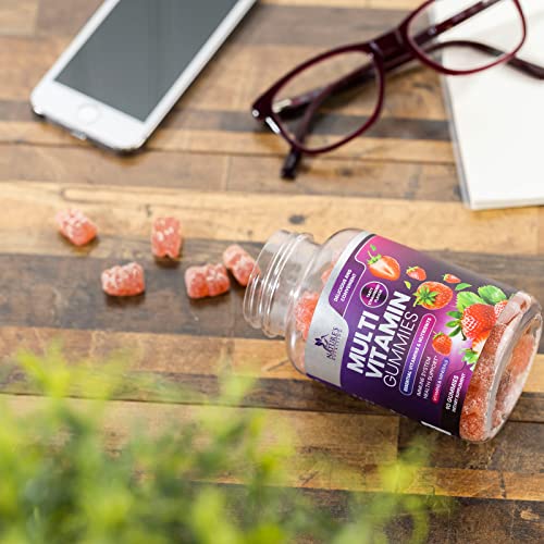 Nature's Multivitamin Gummies - Womens & Mens Daily Gummy Multivitamins for Adults with Vitamins A, C, E, B6, B12, and Minerals - Natural Multi Vitamin Supplement, Non-GMO, Berry Flavor - Parent