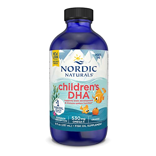 Nordic Naturals Children's DHA Liquid - Omega-3 DHA Fish Oil Supplement for Kids, Supports Heart Health and Brain Development for Children During Critical Years