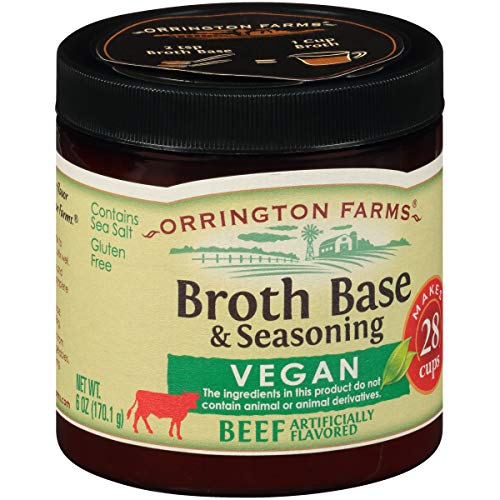 Orrington Farms Flavored Broth Base and Seasoning, Vegan Beef, 6 Ounce (Pack of 2)