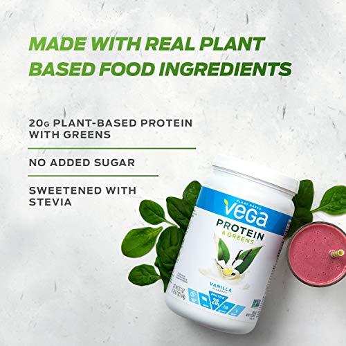 Vega Protein & Greens Bundle, Chocolate + Vanilla (25 Servings Each) - Plant Based Protein Powder, Keto-Friendly, Gluten Free, Non Dairy, Vegan, Non Soy, Non GMO, Lactose Free