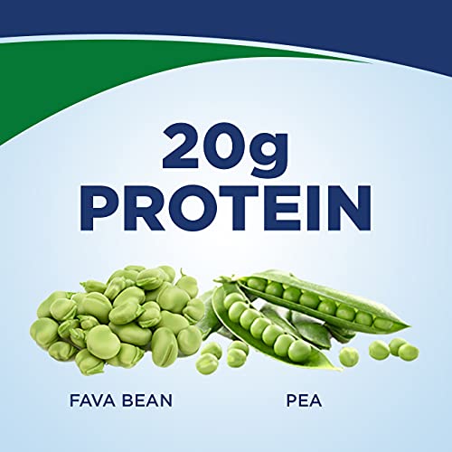 Ensure 100% Plant-Based Vegan Protein Nutrition Shakes with 20g Fava Bean and Pea Protein, Vanilla, 11 fl oz, 12 Count