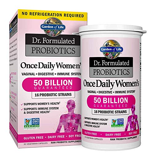 Garden of Life Raw Calcium Supplement, 120 Capsules & Dr. Formulated Probiotics for Women & Prebiotics, 30 Capsules