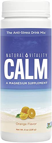 Natural Vitality Calm, Magnesium Supplement, Anti-Stress Drink Mix Powder, Original, Orange - 8 Ounce (Packaging May Vary)