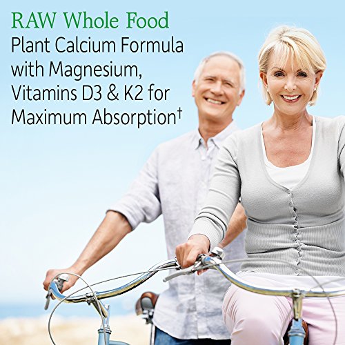 Garden of Life Raw Calcium Supplement for Women and Men - Vitamin Code Made from Whole Foods with Magnesium, K2, Vitamin D3 and Vitamin C Plus Probiotics for Digestion, 60 Capsules