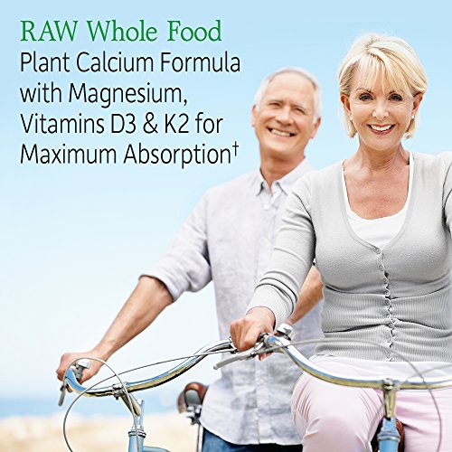 Garden of Life Raw Calcium Supplement for Women and Men - Vitamin Code Made from Whole Foods with Magnesium, K2, Vitamin D3 and Vitamin C, for Bone Strength, Probiotics for Digestion, 120 Capsules