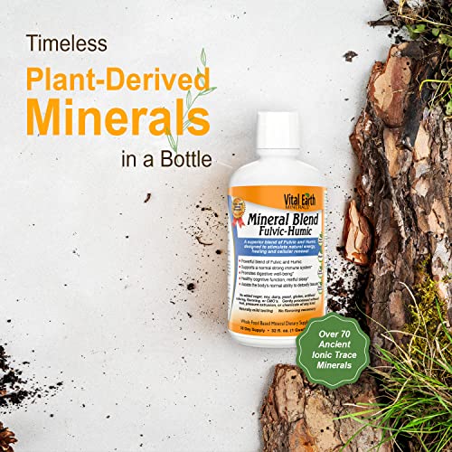 Vital Earth Minerals Fulvic Humic Blend 32 oz ( 8 Pack )