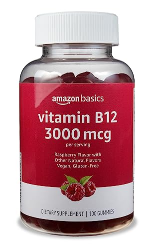 Amazon Brand - Solimo Vitamin B12 3000 mcg - Normal Energy Production and Metabolism, Immune System Support* Serving