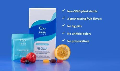 Piper Biosciences Plant Sterol Gummies: Vegan Plant Sterols Supplement (2 Boxes, 224 Gummies): Chewable Phytosterol Gummy Supplements