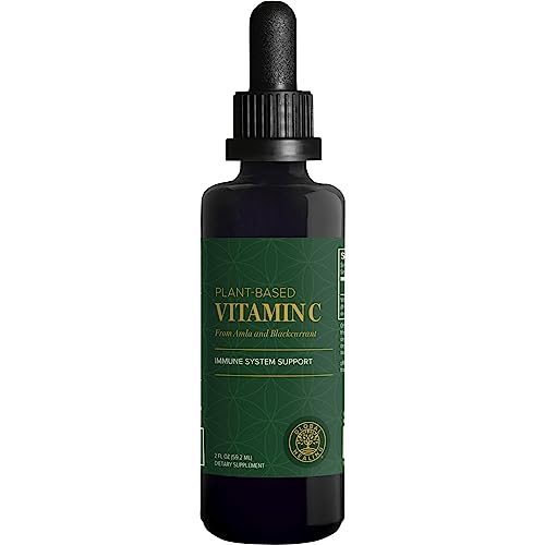 Global Healing USDA Organic Vitamin C Drops 180mg, Liquid Vitamin C Plant-Based Antioxidant Supplement, Supports Immune System, Collagen, and Natural Energy for Adults, Men and Women (2 Oz)