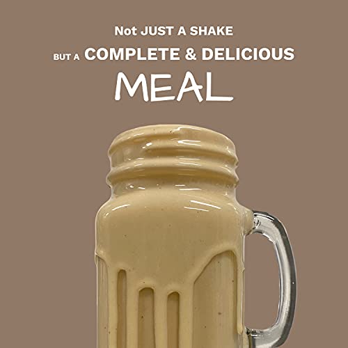 Vegan Meal Replacement Shake – Peanut Butter Superfood Plant Based Protein Powder with Greens, Fruits, Vitamins, Probiotics; Low Carb,Keto,Sugar,Lactose,Gluten,Dairy Free Protein Powder,15 Servings