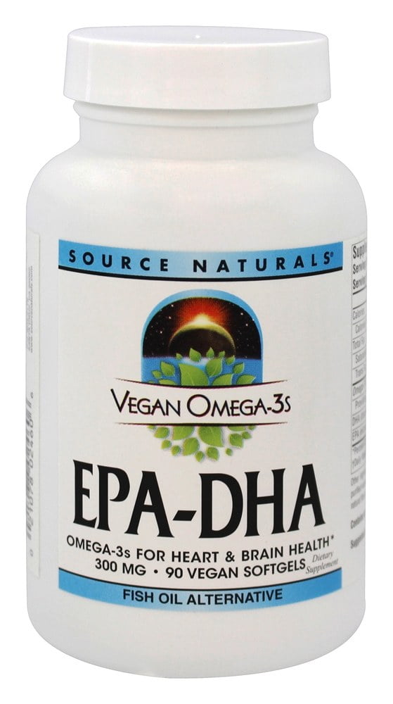 Source Naturals Vegan Omega 3s Epa-Dha 300mg - 90 Softfgels