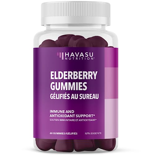 Sambucus Black Elderberry Gummies for Adults | Powerful Antioxidants Packed in Elderberry with Zinc and Vitamin C | Elderberry Vitamins with Elderberry Extract | Improves Immune Support |60 Count