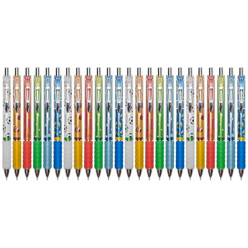 Aisibeiger Gel Pens Fine Point 0.5mm Black Ink Gel Pen Retractable Cute Pens for Smooth Writing School Office Supplies (24-count)